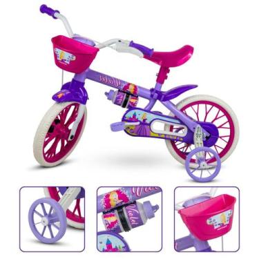Imagem de Bicicleta Infantil 3 A 5 Anos Aro 12 Com Rodinha E Cestinha - Nathor