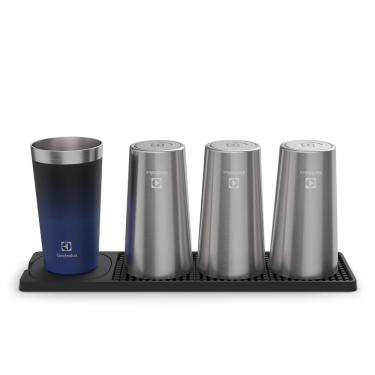 Imagem de Suporte para Copos Electrolux Emborrachado com 4 Porta-Copos Integrados Suporte para Copos Electrolux Emborrachado com 4 Porta-Copos