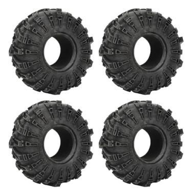 Imagem de Pneus de carro RC 4pcs RC 2,2 polegadas de borracha de borracha de garra de corte forte RC Crawler Tire para 1/10 Rastreador de controle remoto