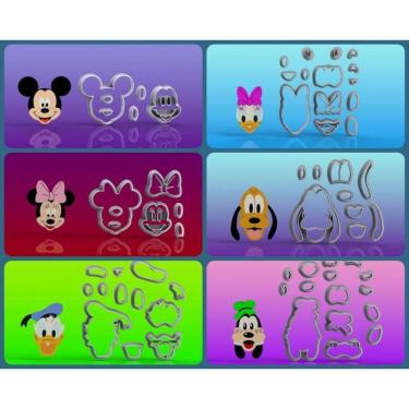 Imagem de Cortador Turma do Mickey com 6 Personagens Tamanho 5cm
