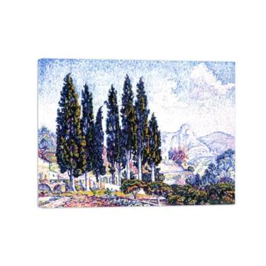 Imagem de Paul Signac Famosas Pinturas-Impressas em Tela-Jardim-Moderno Pôster Decoração Sala de Estar e Quarto 20x25cm8x10in Tela Embrulhada