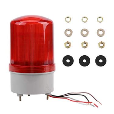 Imagem de 1pc LED vermelho de emergência aviso lâmpa rotativa farol lâmpa AC220V