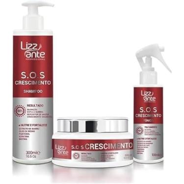 Imagem de Kit Sos Crescimento Creme Capilar Antiqueda Lizz ante ORIGINAL