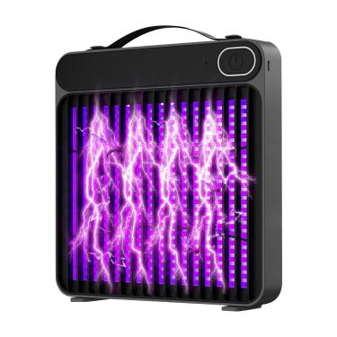 Imagem de Matador de Moscas Interior,Matador Recarregável por USB de Parede | Armadilha de Parede Recarregável para Interior e Exterior Jardim e Campismo