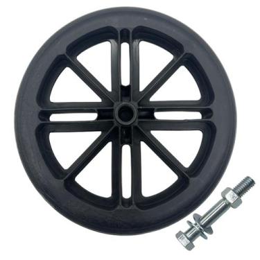 Imagem de Rodinha Aro 6 Preta Para Cadeira De Banho e Rodas UN Pronta Entrega - 