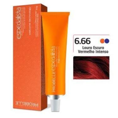 Imagem de Coloração Especialista Probelle 6.66 Louro Escuro Vermelho Intenso 50 