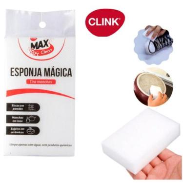 Imagem de Esponja Mágica para Limpeza Melanina Tira Mancha Limpa Parede Tênis et
