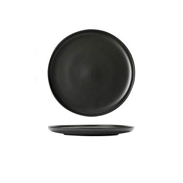 Imagem de Pratos de sobremesa prato de sobremesa de cerâmica, prato clássico de café da manhã, prato de servir com esmalte fosco adequado para uso diário familiar e restaurante. Pratos de salada para aperitivos