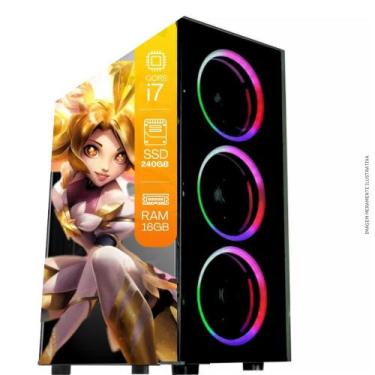 Imagem de Computador PC Gamer TOB Intel Core i7 SSD 240GB 16GB Windows 10 Pro Tr