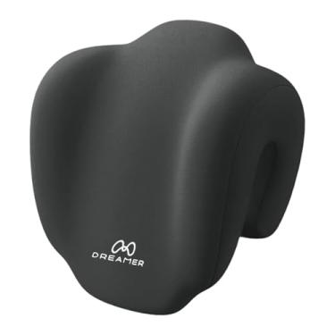 Imagem de oshhni Travesseiro de espuma viscoelástica para cadeira de trabalho, confortável, respirável, multifuncional para pausas de almoço para adultos, suporte de, Preto