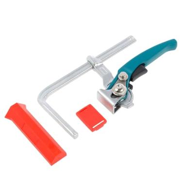 Imagem de UKQRRTC Braçadeira de trilho catraca, grampos de serra de metal, braçadeira de trilho de guia de bloqueio fácil, braçadeira de ranhura em T de liberação rápida, braçadeira de trilho de ajuste de