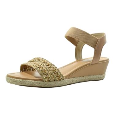 Imagem de Sandália Feminina Anabela Média Artesanal Moleca