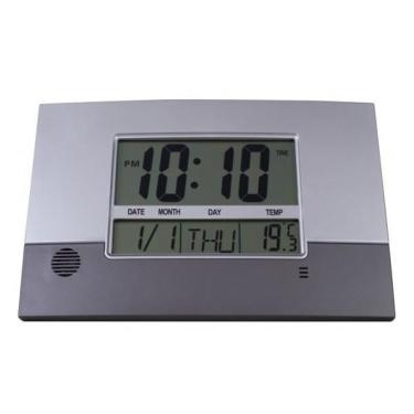 Imagem de Relógio De Parede Herweg Ref: 6473-071 Digital Cinza Metálico