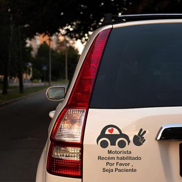 Imagem de Adesivo Para Carro Recém Habilitada Mod02