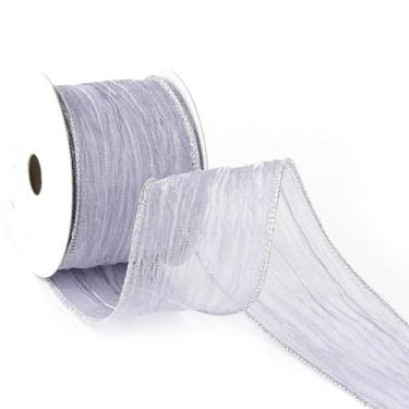 Imagem de Fita transparente com fio MAYREEL Dusty Purple 6,4 cm 9,1 m