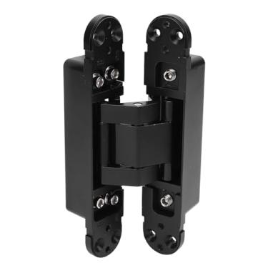 Imagem de Garosa Dobradiça de Porta Invisível Ajustável 3D Dobradiça de Porta Oculta de Liga de Zinco Dobradiça Embutida Silenciosa Com Acabamento Ni Fosco para Porta de 1 3/8 de Polegada até 88