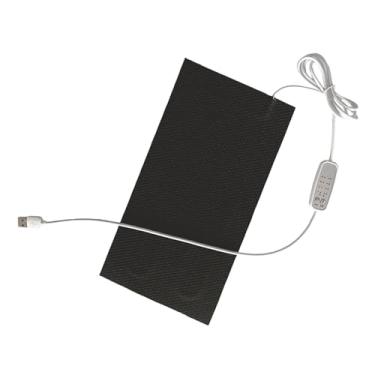 Imagem de IEUDNS Almofada de aquecimento para répteis, almofada de aquecimento USB, tapete de para terrário, sapo, pássaro, 10x20cm