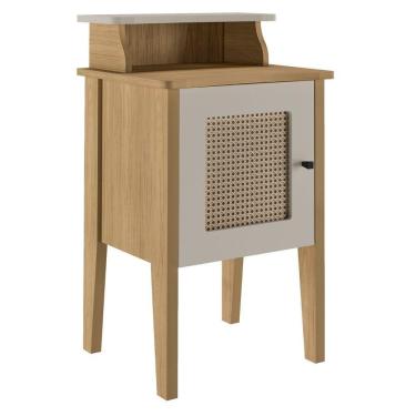 Imagem de Mesa De Canto E Cabeceira Mesinha De Apoio Charlotte Carvalho | Off White