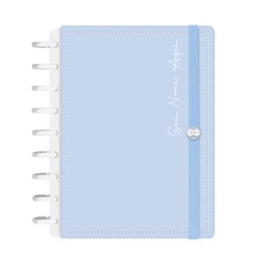 Imagem de Caderno De Disco Iscool Inteligente 140 Folhas Personalizado Solid Colors Azul Celeste M+