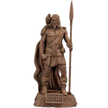 Imagem de Estátua Imagem Odin Mitologia Nórdica - Versão 5 (Cor Madeira)