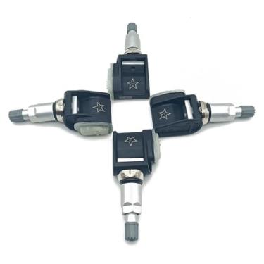 Imagem de Kit de Sistema de Monitoramento da Pressão dos Pneus para Mercedes-Benz Classe E W213 S213 CLS A257 Classe A (4 peças) - Substitui o sensor de pressão dos pneus TPMS 0009052102 A0009052102