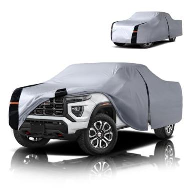 Imagem de Capa de caminhão GMC Canyon multicamadas, ajuste personalizado Canyon 2004-2026 estendido/cabine tripla SB(5'-6.1') capa de carro impermeável para todos os climas, cobertura externa completa chuva