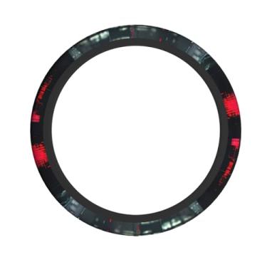 Imagem de Capa de volante de carro antiderrapante com estampa Hacker Era macia, fácil instalação, proteção para carros e caminhões