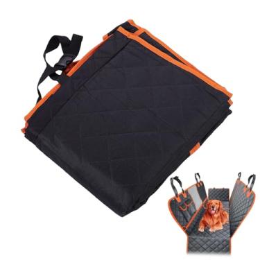 Imagem de Pssopp Capa de Assento do Carro do Cão, Protetor do Animal de Estimação do Assento do Passageiro Dianteiro Rede Antiderrapante da Capa do Cão para Carros Caminhões e Suvs (laranja preto)