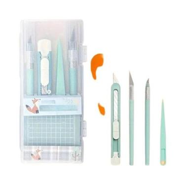 Imagem de Kit DIY Scrapbooking - Conjunto completo com canetas, facas de escultu