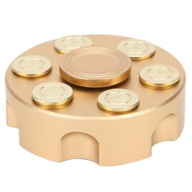 Imagem de Cryfokt Mini Giroscópio de Dedo de Cobre Puro Brinquedo Superior de Mão para Adultos e Crianças Focados, Brinquedo de Dedo de Metal para Brincar Em Qualquer Lugar, de Ponta de de 2 "X 2" X 0,8 "