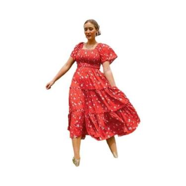 Imagem de Vestido Longo Amarelo Xadrez Para Mulheres Estilo Elegante De Festa Na