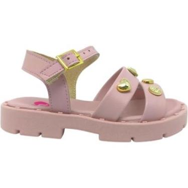 Imagem de Sandália Infantil Menina Papete Casual Dia a Dia Passeio Escola Tratorada Conforto Molekinha 2744.10-Feminino