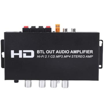 Imagem de Jectse Amplificador de Potência Estéreo, Receptor de Som HiFi de 2.1 Canais Com 5.0, Controle de Agudos de Graves, Entrada de Interface Multimídia AUX de Alta Definição para Home (plugue americano)