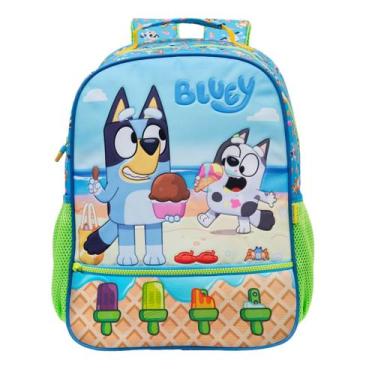 Imagem de Mochila De Costas Bluey 16" Escolar Infantil Unissex Muffin Cor:Azul, 