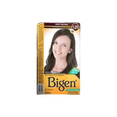 Imagem de Cless tintura bigen 6g sem amonia 1.01 - 58 preto natural