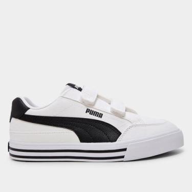 Imagem de Tênis Infantil Puma Court Classic Vulc, Branco, 30
