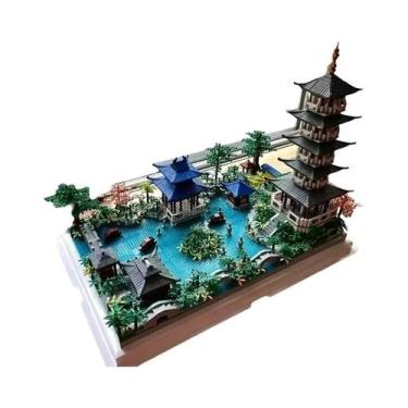 Imagem de 1560 Peças De Blocos De Montar Hangzhou West Lake, Brinquedos Difíceis