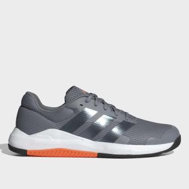 Imagem de Tênis Adidas Dropset Base Trainer Masculino, Cinza, Laranja, 44