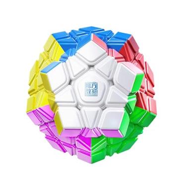 Imagem de Bukefuno Moyu Meilong Megaminx M V2 3x3 Cubo Mágico MFJS Quebra-cabeça Magnético MEILONG Megaminx V2 2024 Cubo Mágico Cubo de Velocidade Cubo Sem Adesivo Cubos Quebra-Cabeça