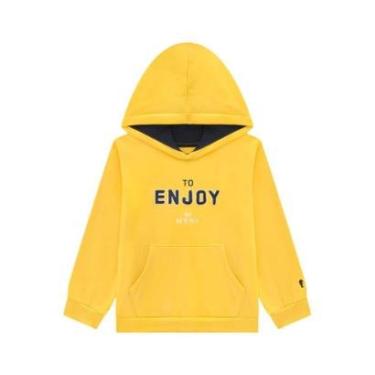 Imagem de Blusão Moletom Masculino Infantil Onda Marinha Amarelo-Masculino