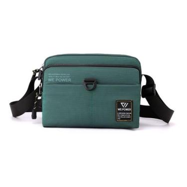 Imagem de Bolsa de ombro tipo tiracolo para homens, verde nylon - yiweisai