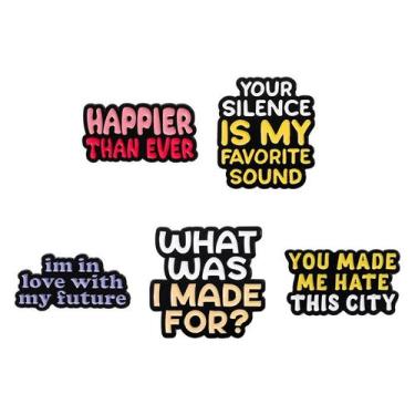 Imagem de Alfinetes de broche, distintivo de liga leve, alfinete de lapela, cita