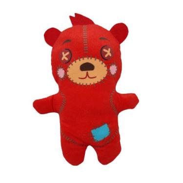 Imagem de Boneca de brinquedo de pelúcia Red Bear 21 cm para presente infantil -