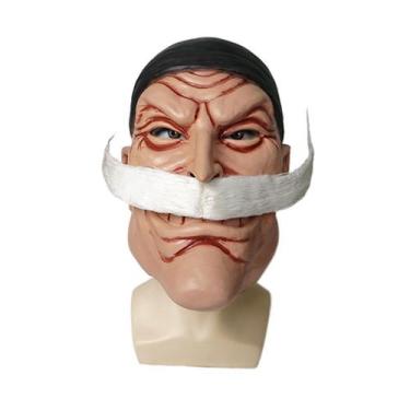 Imagem de Máscara de látex Anime Edward Newgate para fantasia de carnaval de Hal