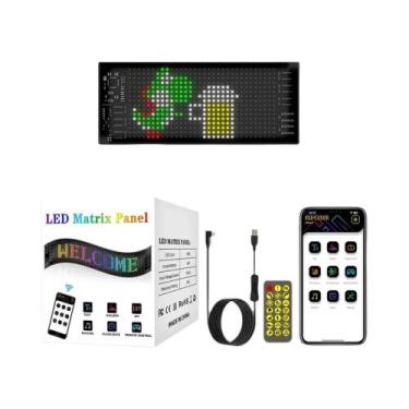 Imagem de Placa De Sinalização LED Programável Em Tamanho Plus, Display Colorido