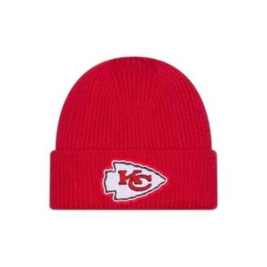 Imagem de Boné New Era Skull Knit Kansas City Chiefs Vermelho-Masculino
