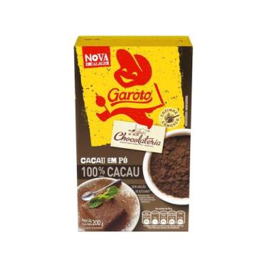 Imagem de Cacau em Pó 100% Garoto 200g, 200g