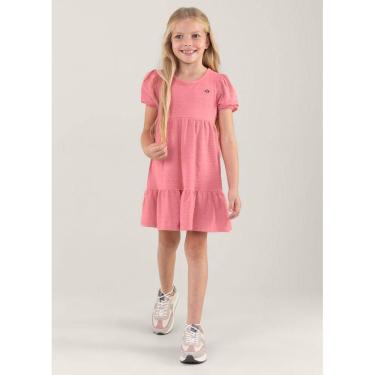 Imagem de Vestido em malha holiday infantil menina Brandili Rosa