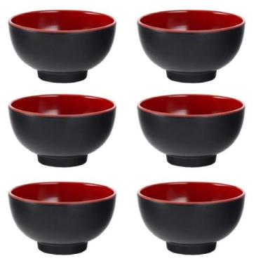 Imagem de 6 Tigela Japonesa Bowl Oriental Melamina Poke Sopas - Fx