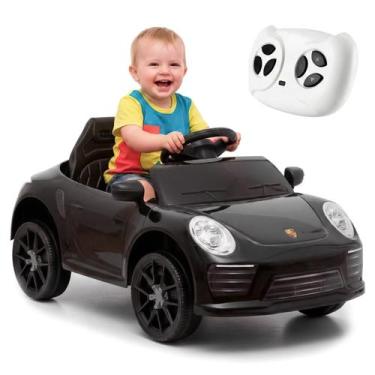 Imagem de Carrinho Elétrico Motorizado Infantil 6v Preto Com Controle Remoto Fre